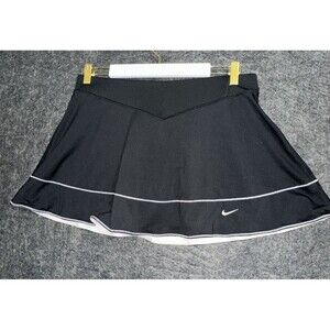 Nike Dri-FIT Women's Black Tennis Skort Skirt w/ Built-In Shorts Size M